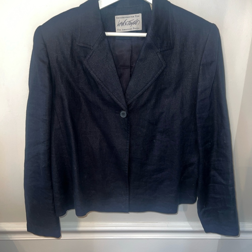 Lord & Taylor Navy Women's Suit Jacket